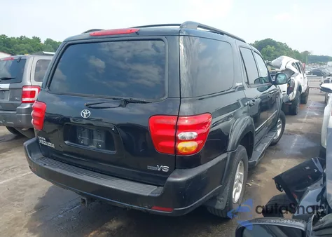 2002 Toyota Sequoia Limited V8 из США, поврежденный, VIN 5TDZT38A32S092752